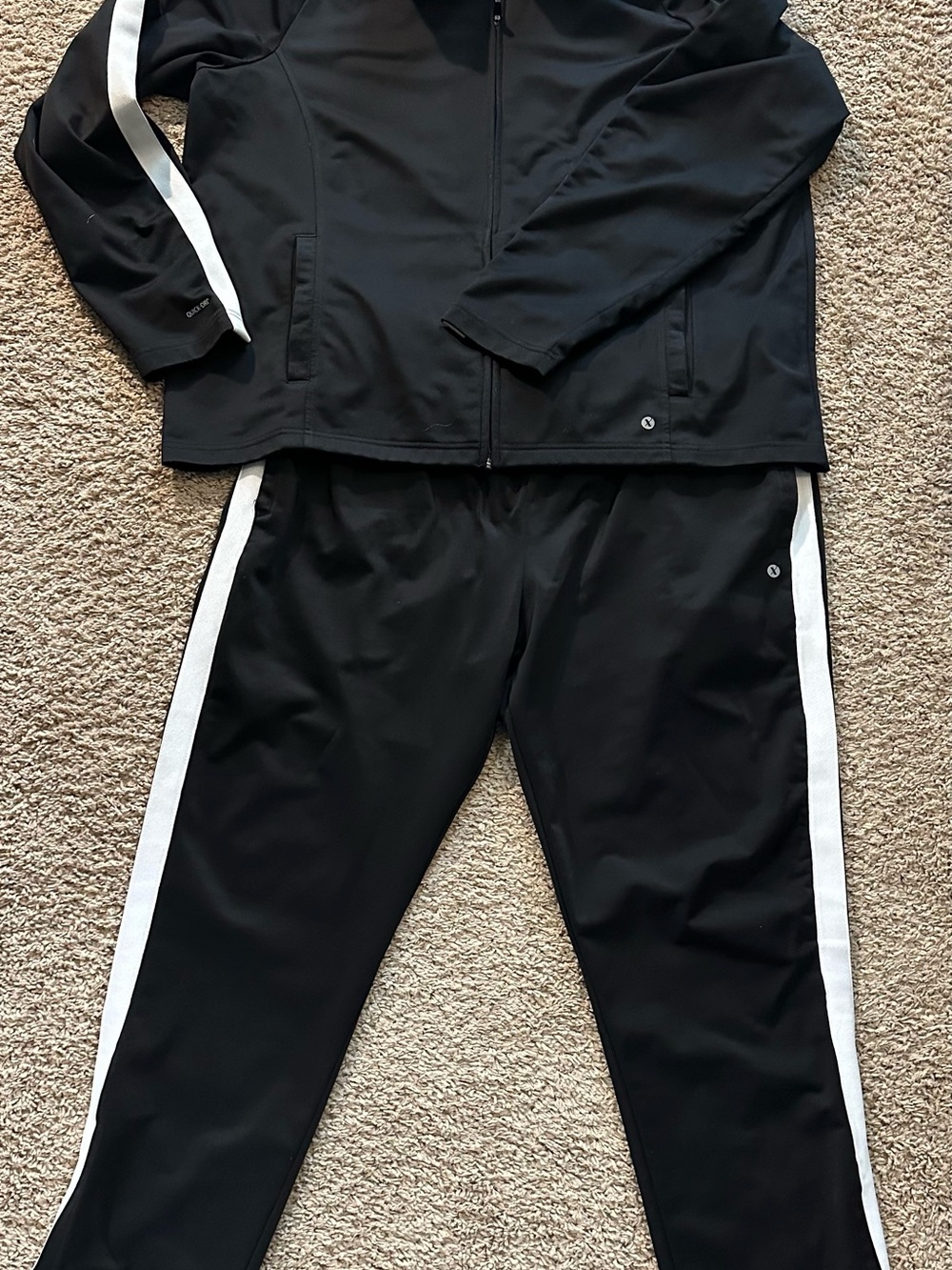Xersion athletica Black Joggers with White Side Stripes size xl pants and xxl ja